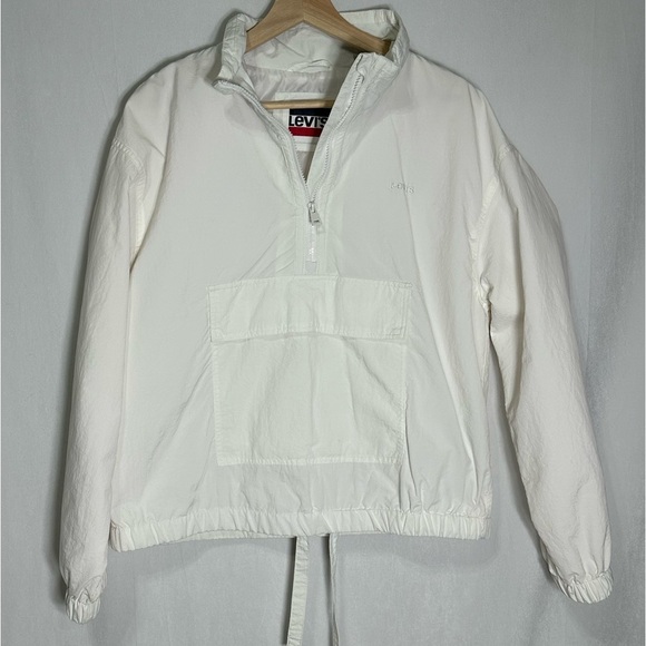 Levi's Women's Taslan Popover Windbreaker Jacket - white - medium - Picture 5 of 7